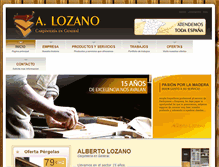 Tablet Screenshot of carpinteriaalozano.com
